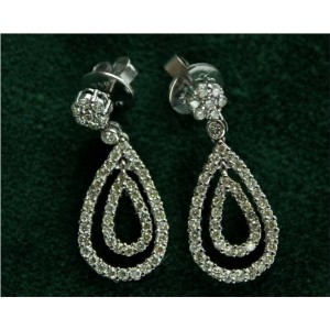 Pear Shape Diamond Earrings