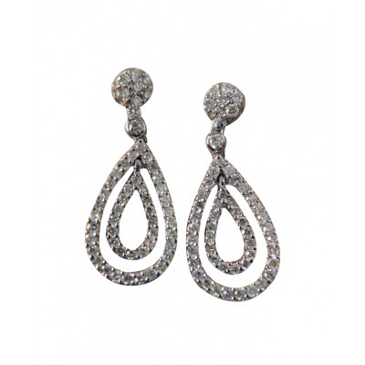 Pear Shape Diamond Earrings
