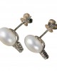 Pearl & Diamond Earring Studs