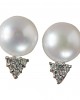 Pearl & Diamond Earring Studs