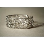 Diamond Bangle in 18k White Gold