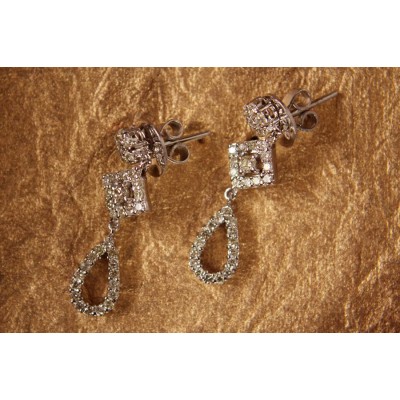 Diamond Dangle Earrings