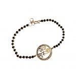 Jai Guru Ji Bracelet On Mangalsutra Chain with diamonds