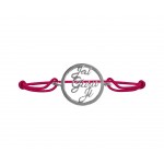 Jai Guru Ji Silver Bracelet with Single Diamond