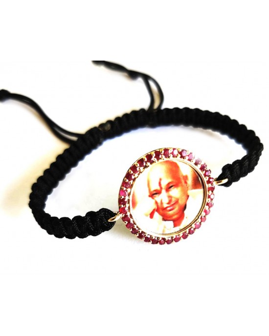 Buy SATVIK 2 Pc Black Round Pearl Bracelet with Jai Guruji Swaroop Handmade  Bracelets Jai Chhatarpur Guruji Blessing Shukrana Satsang Jai Guru Ji  Maharaj Positive Vibes Wrist Band Bulk Return Gifts at