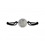 Auspicious Guruji Swaroop Bracelet in Silver with Diamonds