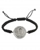 Auspicious Guruji Swaroop Bracelet in Silver with Diamonds