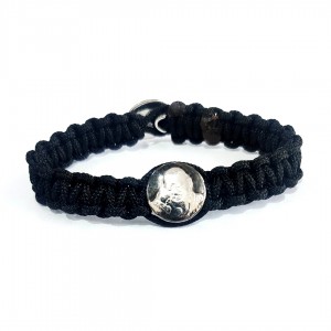 Guruji swaroop bracelet in silver for men