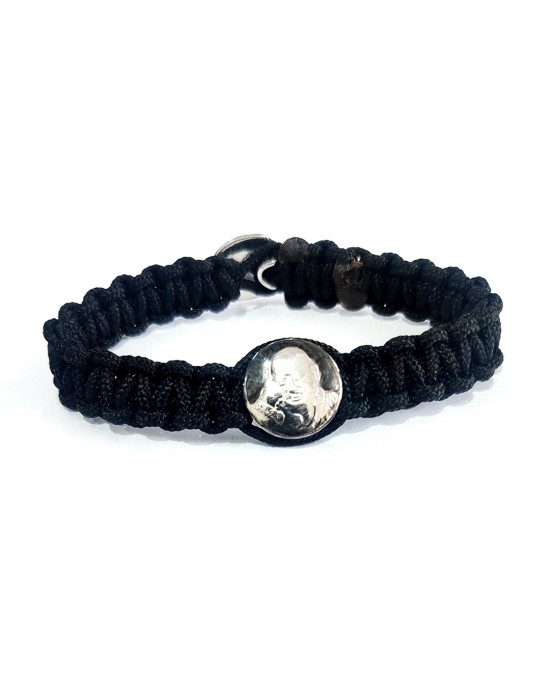 Guruji swaroop bracelet in silver for men