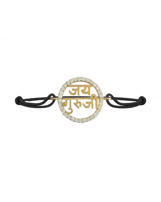 Jai Guru Ji vibrant Gold & diamond Bracelet