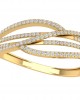 Gena Diamond Half Bangle in 18k gold