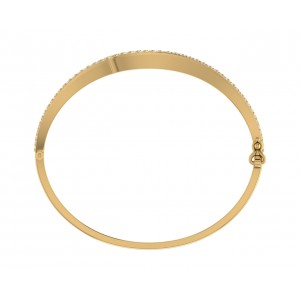 Gena Diamond Half Bangle in 18k gold