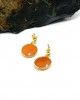 Delicate Cornelian earrings in silver
