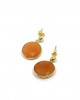 Delicate Cornelian earrings in silver