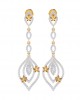 Ulrike Diamond dangle drop earrings in gold