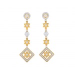 Talor Diamond Dangle drop earrings in Gold