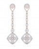 Valli diamond long earrings in gold