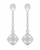 Valli diamond long earrings in gold