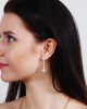 Valli diamond long earrings in gold