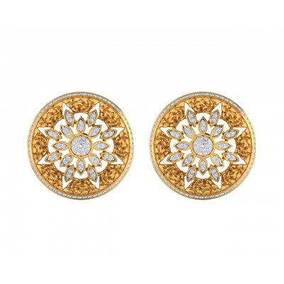 Viny Diamond Earrings in 18k hallmarked gold with certified diamonds
