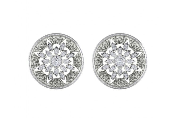 Viny Diamond Earrings in 18k hallmarked gold with certified diamonds