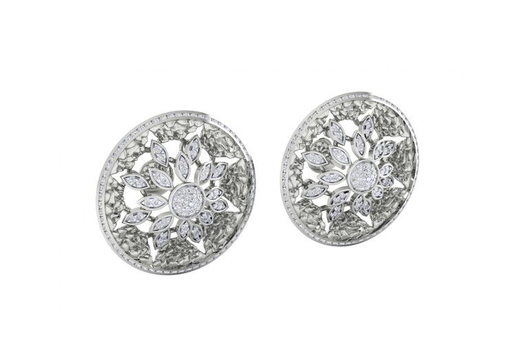 Viny Diamond Earrings in 18k hallmarked gold with certified diamonds