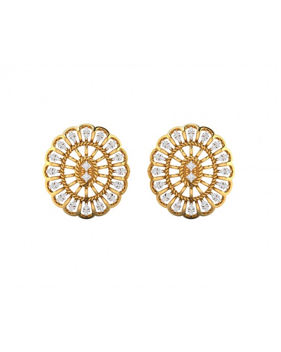 Unika Diamond Earrings in 18k gold