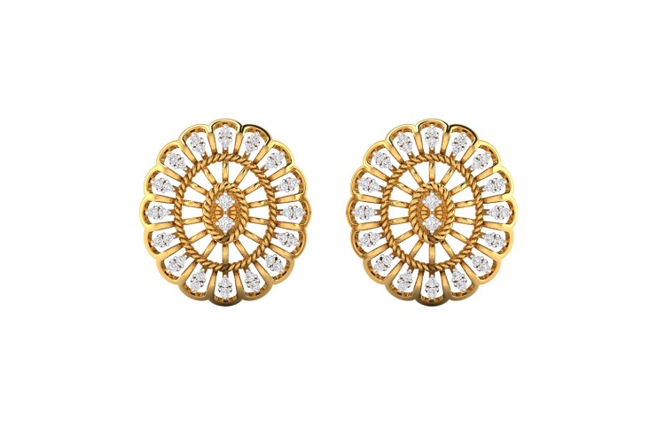 Unika Diamond Earrings in 18k gold