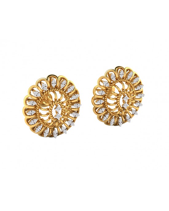 Unika Diamond Earrings in 18k gold