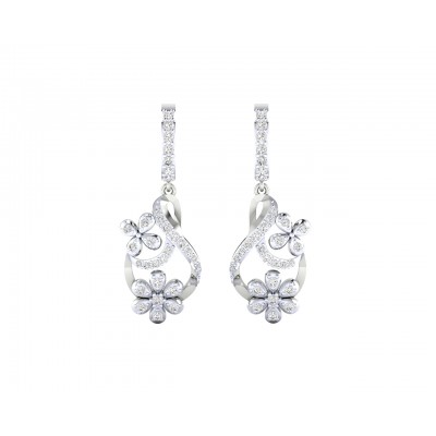 Wagma Diamond dangle drop earrings in gold
