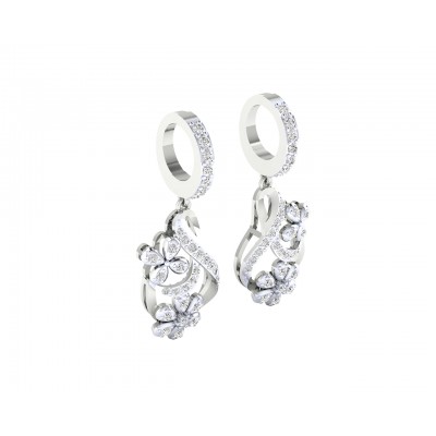Wagma Diamond dangle drop earrings in gold