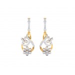 Wagma Diamond dangle drop earrings in gold