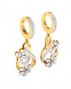 Wagma Diamond dangle drop earrings in gold