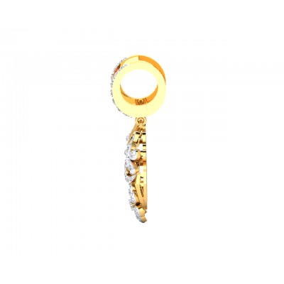 Wagma Diamond dangle drop earrings in gold