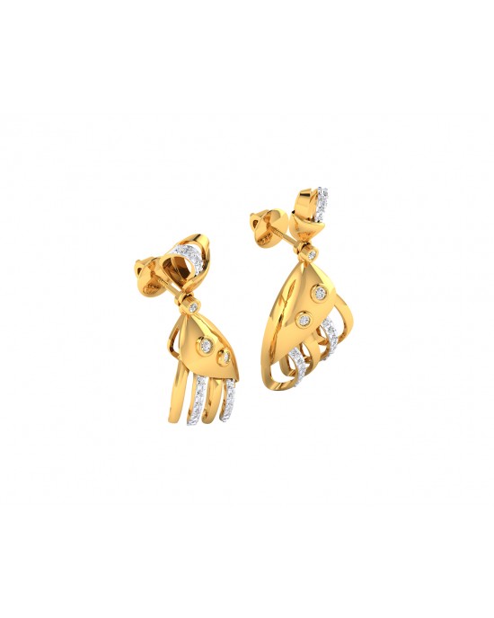 Unice Diamond earrings in 18k gold