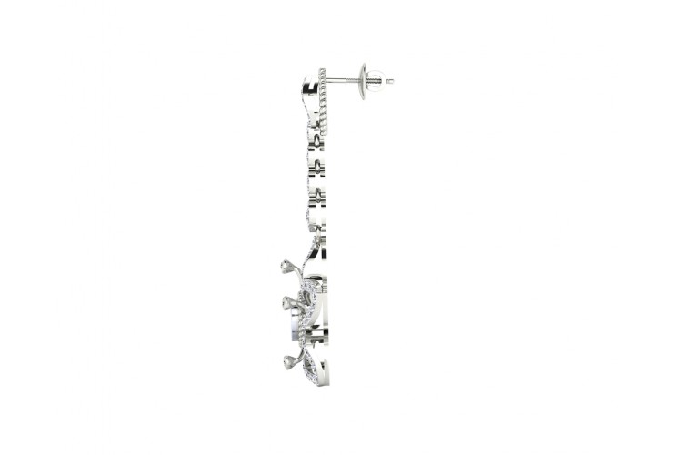 Florina Diamond Dangle drop earrings set in 18k gold