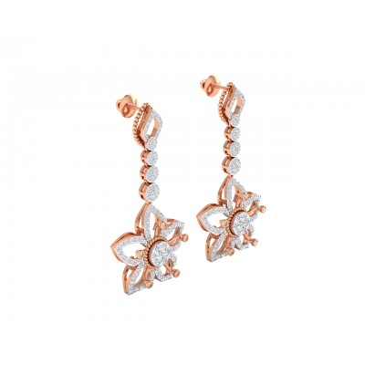 Florina Diamond Dangle drop earrings set in 18k gold