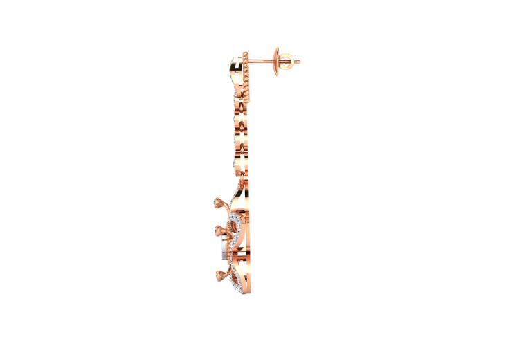 Florina Diamond Dangle drop earrings set in 18k gold