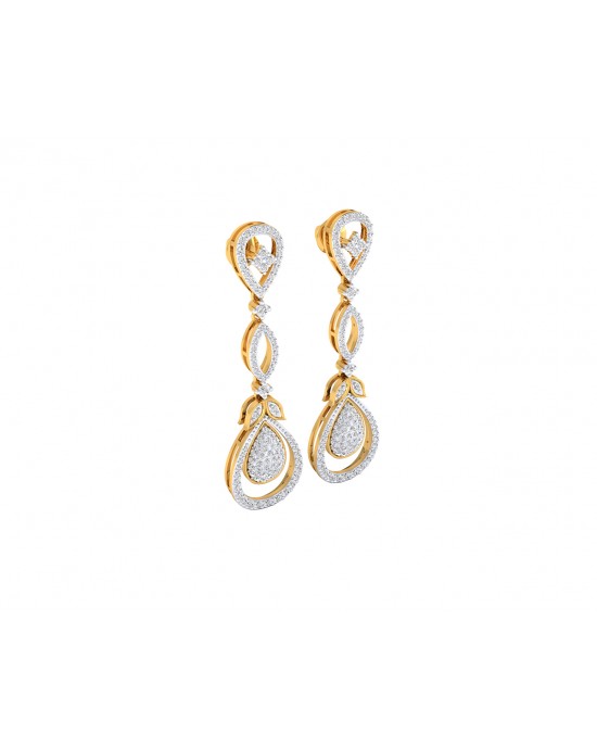 Sica Diamond Danglers in 18k gold