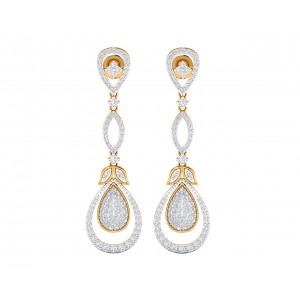 Sica Diamond Danglers in 18k gold