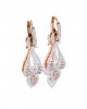 Rena Diamond Dangle drop earrings in Gold