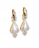 Rena Diamond Dangle drop earrings in Gold