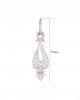 Rena Diamond Dangle drop earrings in Gold