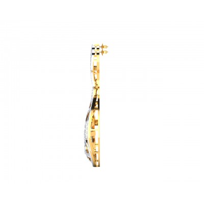 Venna Diamond Danglers in 18k gold
