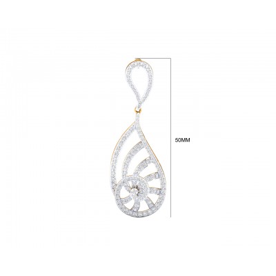 Venna Diamond Danglers in 18k gold