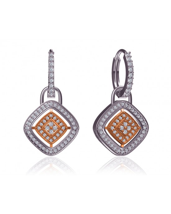 Raby Diamond Earrings in your choice of Gold, white gold or two tone gold