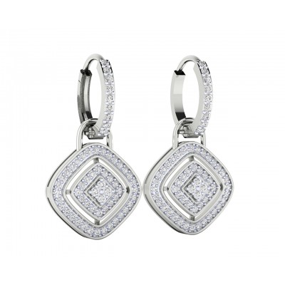 Raby Diamond Earrings in your choice of Gold, white gold or two tone gold