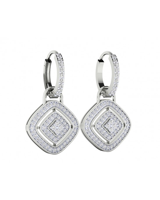 Raby Diamond Earrings in your choice of Gold, white gold or two tone gold