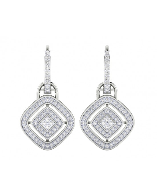 Raby Diamond Earrings in your choice of Gold, white gold or two tone gold