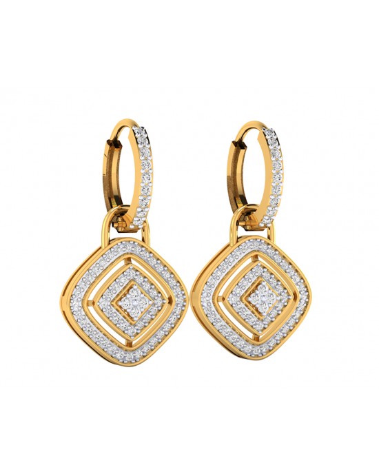 Raby Diamond Earrings in your choice of Gold, white gold or two tone gold